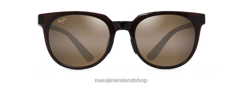 Maui Jim Sunglasses 2J26J118 | Maui Jim Wailua Polarized Classic Sunglasses Translucent Rootbeer/HCL Bronze