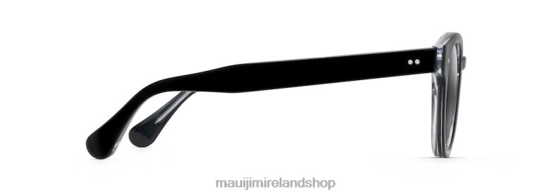 Maui Jim Sunglasses 2J26J131 | Maui Jim Joy Ride Polarized Classic Sunglasses Black with Crystal/Neutral Grey