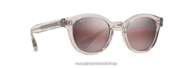 Maui Jim Sunglasses 2J26J135 | Maui Jim Joy Ride Polarized Classic Sunglasses Crystal with a Hint of Pink/Rose