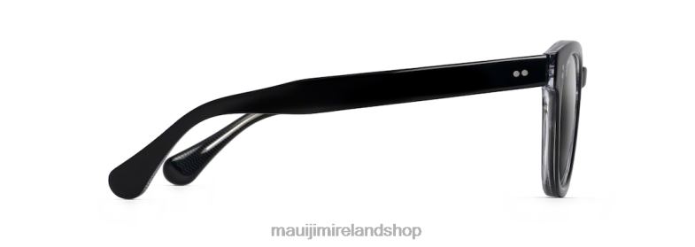 Maui Jim Sunglasses 2J26J136 | Maui Jim Cheetah 5 Polarized Classic Sunglasses Black with Crystal/Neutral Grey