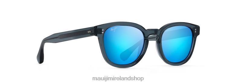 Maui Jim Sunglasses 2J26J137 | Maui Jim Cheetah 5 Polarized Classic Sunglasses Translucent Dove Grey/Blue Hawaii