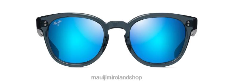Maui Jim Sunglasses 2J26J137 | Maui Jim Cheetah 5 Polarized Classic Sunglasses Translucent Dove Grey/Blue Hawaii