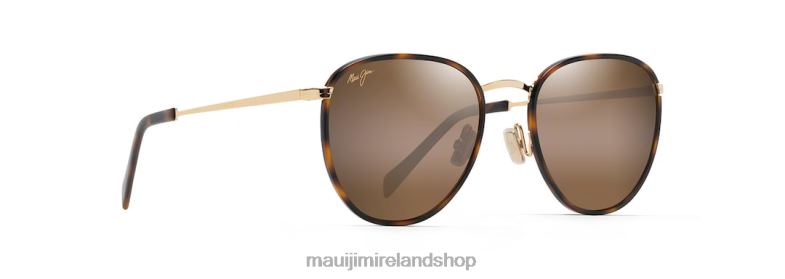 Maui Jim Sunglasses 2J26J143 | Maui Jim Noni Polarized Classic Sunglasses Tortoise with Gold/HCL Bronze