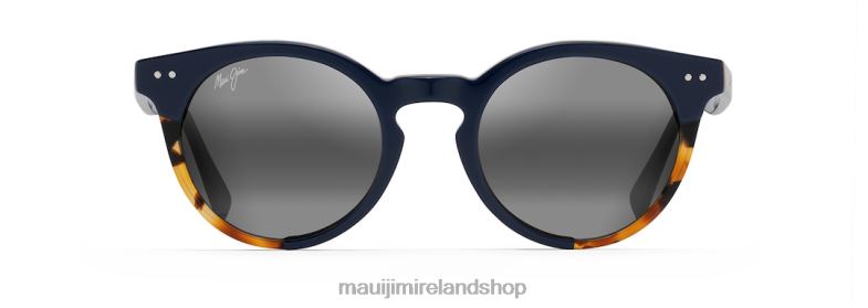 Maui Jim Sunglasses 2J26J156 | Maui Jim Upside Down Falls Polarized Classic Sunglasses Navy/Neutral Grey