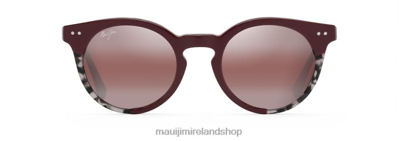 Maui Jim Sunglasses 2J26J158 | Maui Jim Upside Down Falls Polarized Classic Sunglasses Burgundy/Rose