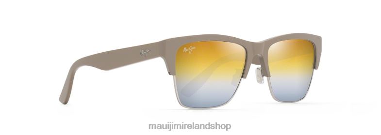 Maui Jim Sunglasses 2J26J171 | Maui Jim Perico Polarized Classic Sunglasses Silver Mink with Silver/Dual Mirror Gold to Silver