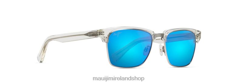 Maui Jim Sunglasses 2J26J185 | Maui Jim Kawika Polarized Classic Sunglasses Crystal/Blue Hawaii