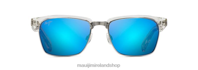 Maui Jim Sunglasses 2J26J185 | Maui Jim Kawika Polarized Classic Sunglasses Crystal/Blue Hawaii