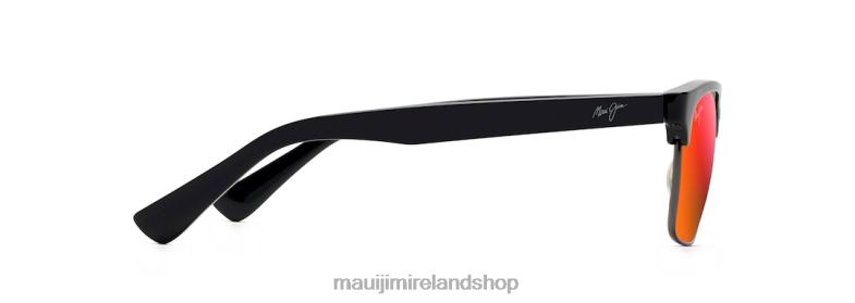 Maui Jim Sunglasses 2J26J193 | Maui Jim Kawika Polarized Classic Sunglasses Black Gloss with Antique Pewter/HAWAII LAVA