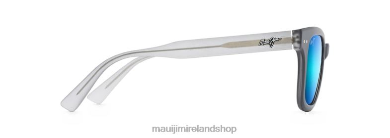 Maui Jim Sunglasses 2J26J222 | Maui Jim Shore Break Polarized Classic Sunglasses Black with Grey/Blue Hawaii