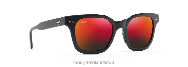 Maui Jim Sunglasses 2J26J224 | Maui Jim Shore Break Polarized Classic Sunglasses Matte Black/HAWAII LAVA