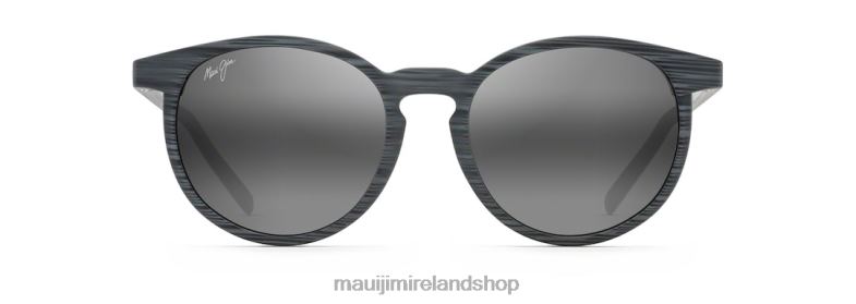 Maui Jim Sunglasses 2J26J234 | Maui Jim Kiawe Polarized Classic Sunglasses Grey Stripe/Neutral Grey