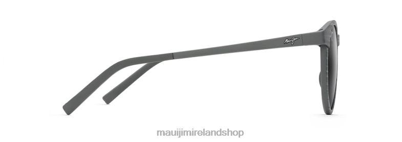 Maui Jim Sunglasses 2J26J234 | Maui Jim Kiawe Polarized Classic Sunglasses Grey Stripe/Neutral Grey