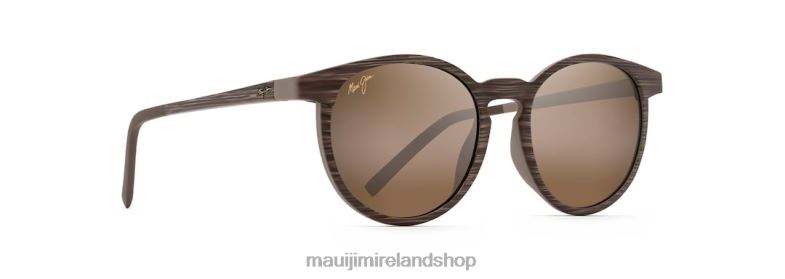 Maui Jim Sunglasses 2J26J236 | Maui Jim Kiawe Polarized Classic Sunglasses Brown Stripe/HCL Bronze