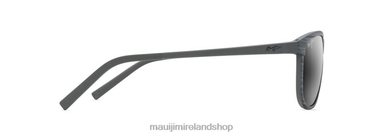 Maui Jim Sunglasses 2J26J253 | Maui Jim Lele Kawa Polarized Classic Sunglasses Grey Stripe/Neutral Grey