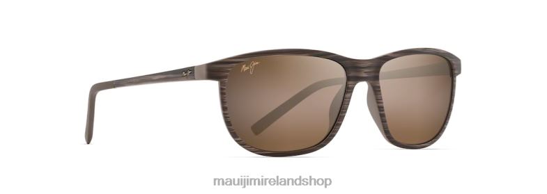 Maui Jim Sunglasses 2J26J255 | Maui Jim Lele Kawa Polarized Classic Sunglasses Brown Stripe/HCL Bronze
