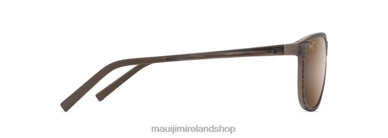 Maui Jim Sunglasses 2J26J255 | Maui Jim Lele Kawa Polarized Classic Sunglasses Brown Stripe/HCL Bronze