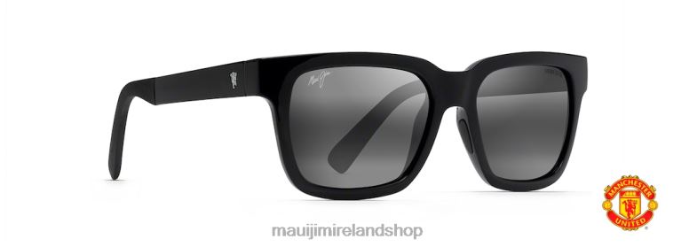 Maui Jim Sunglasses 2J26J265 | Maui Jim Mongoose Polarized Classic Sunglasses Black Gloss/Neutral Grey