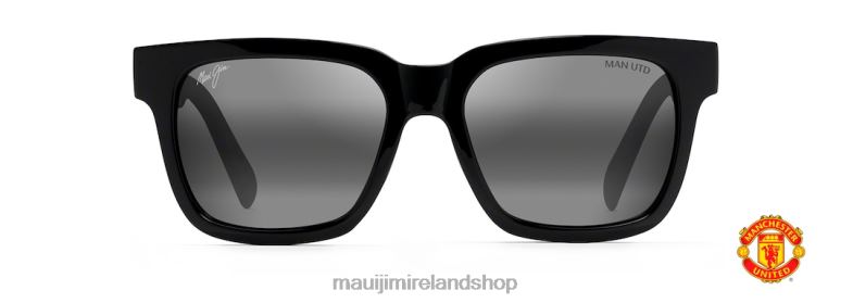 Maui Jim Sunglasses 2J26J265 | Maui Jim Mongoose Polarized Classic Sunglasses Black Gloss/Neutral Grey