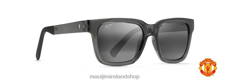 Maui Jim Sunglasses 2J26J266 | Maui Jim Mongoose Polarized Classic Sunglasses Shiny Translucent Grey/Neutral Grey