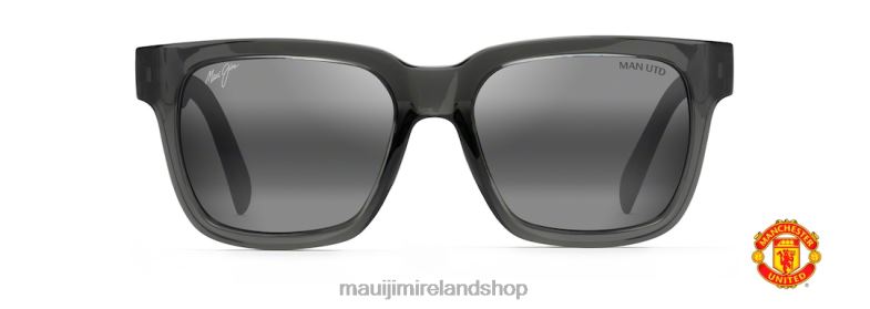 Maui Jim Sunglasses 2J26J266 | Maui Jim Mongoose Polarized Classic Sunglasses Shiny Translucent Grey/Neutral Grey