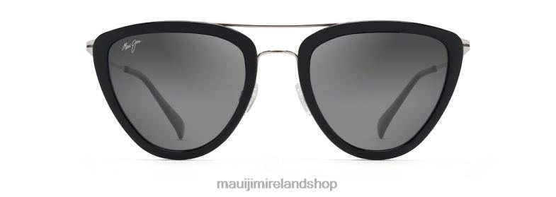 Maui Jim Sunglasses Ireland 2J26J120 | Maui Jim Hunakai Polarized Fashion Sunglasses Black Gloss/Neutral Grey