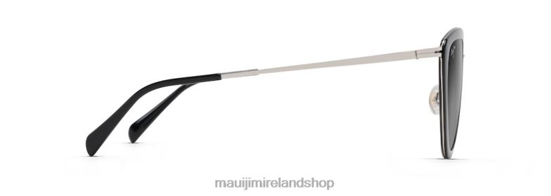 Maui Jim Sunglasses Ireland 2J26J120 | Maui Jim Hunakai Polarized Fashion Sunglasses Black Gloss/Neutral Grey