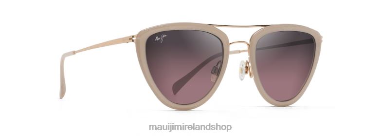Maui Jim Sunglasses Ireland 2J26J122 | Maui Jim Hunakai Polarized Fashion Sunglasses Milky Almond/Rose