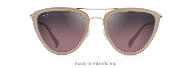 Maui Jim Sunglasses Ireland 2J26J122 | Maui Jim Hunakai Polarized Fashion Sunglasses Milky Almond/Rose