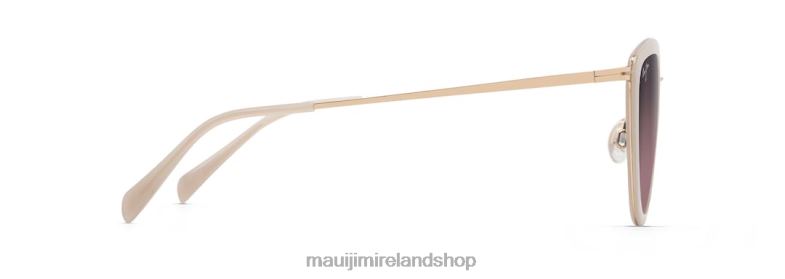 Maui Jim Sunglasses Ireland 2J26J122 | Maui Jim Hunakai Polarized Fashion Sunglasses Milky Almond/Rose