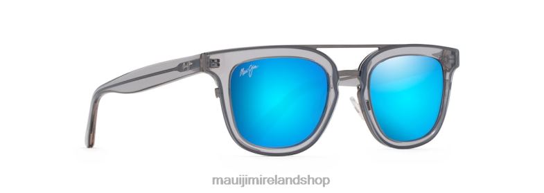 Maui Jim Sunglasses Ireland 2J26J160 | Maui Jim Relaxation Mode Polarized Fashion Sunglasses Translucent Dove Grey/Blue Hawaii