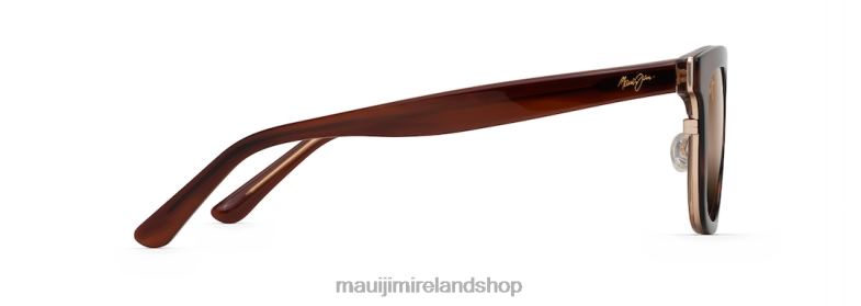 Maui Jim Sunglasses Ireland 2J26J161 | Maui Jim Relaxation Mode Polarized Fashion Sunglasses Tortoise with Ivory Interior/HCL Bronze