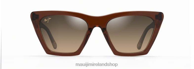 Maui Jim Sunglasses Ireland 2J26J176 | Maui Jim Kini Kini Polarized Fashion Sunglasses Rootbeer with Crystal/HCL Bronze