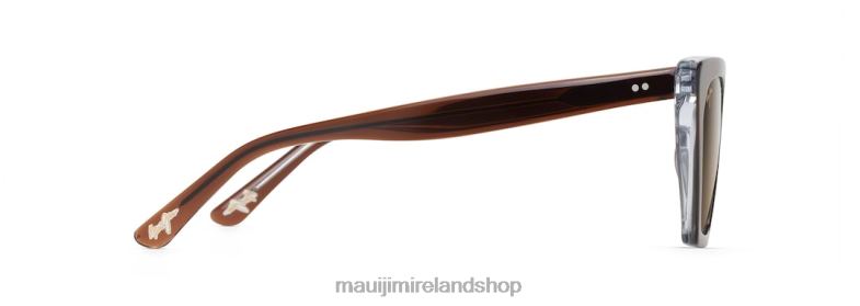 Maui Jim Sunglasses Ireland 2J26J176 | Maui Jim Kini Kini Polarized Fashion Sunglasses Rootbeer with Crystal/HCL Bronze