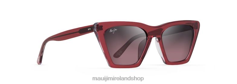 Maui Jim Sunglasses Ireland 2J26J177 | Maui Jim Kini Kini Polarized Fashion Sunglasses Raspberry with Crystal Interior/Rose