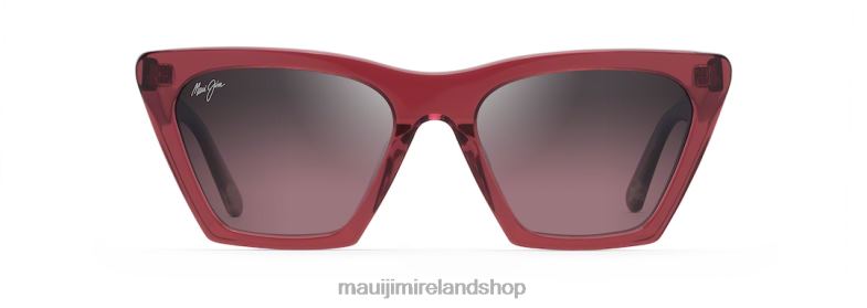 Maui Jim Sunglasses Ireland 2J26J177 | Maui Jim Kini Kini Polarized Fashion Sunglasses Raspberry with Crystal Interior/Rose