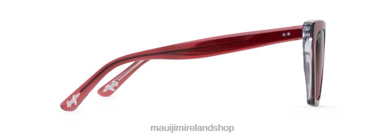 Maui Jim Sunglasses Ireland 2J26J177 | Maui Jim Kini Kini Polarized Fashion Sunglasses Raspberry with Crystal Interior/Rose