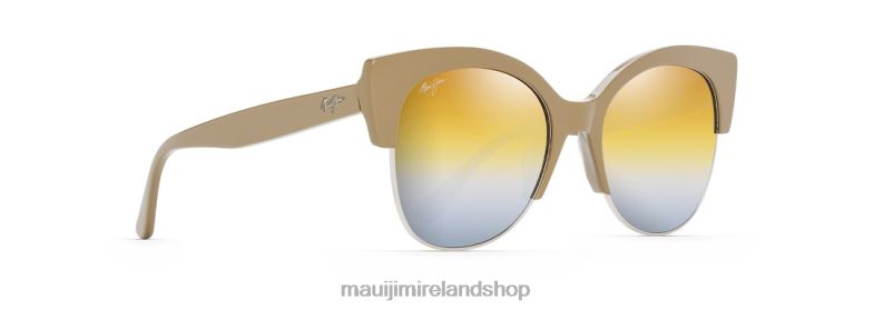 Maui Jim Sunglasses Ireland 2J26J204 | Maui Jim Mariposa Polarized Fashion Sunglasses Silver Mink with Silver/Dual Mirror Gold to Silver