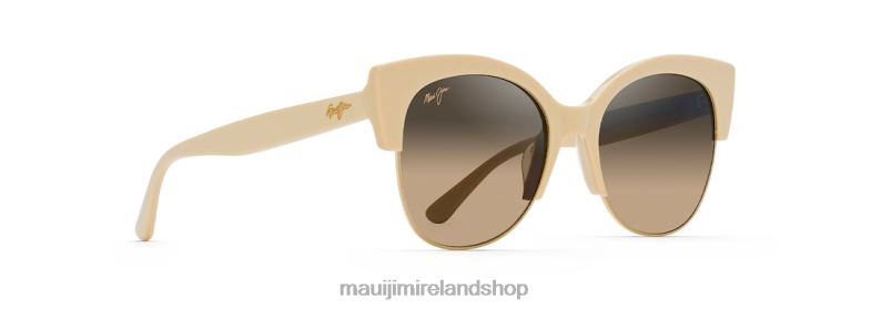Maui Jim Sunglasses Ireland 2J26J206 | Maui Jim Mariposa Polarized Fashion Sunglasses Ivory with Gold/HCL Bronze