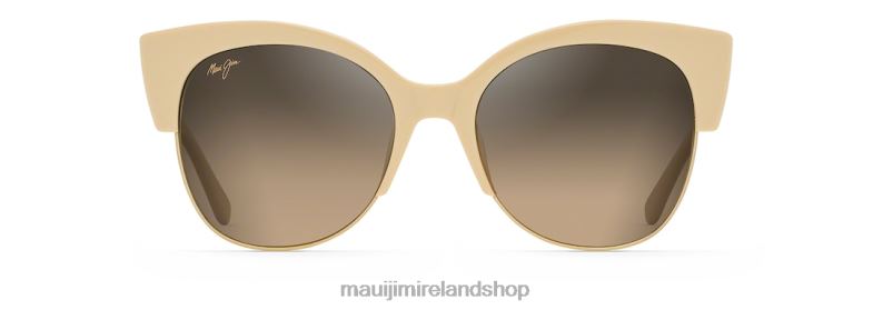 Maui Jim Sunglasses Ireland 2J26J206 | Maui Jim Mariposa Polarized Fashion Sunglasses Ivory with Gold/HCL Bronze