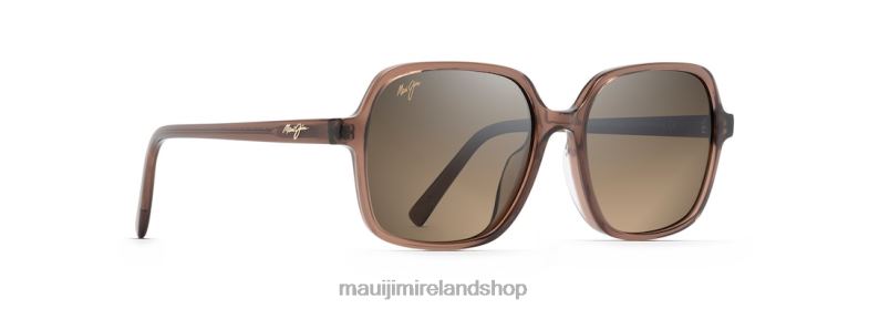 Maui Jim Sunglasses Ireland 2J26J213 | Maui Jim Little Bell Polarized Fashion Sunglasses Translucent Light Espresso/HCL Bronze