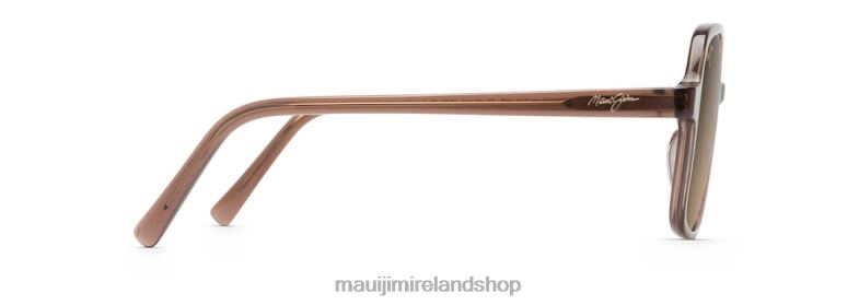 Maui Jim Sunglasses Ireland 2J26J213 | Maui Jim Little Bell Polarized Fashion Sunglasses Translucent Light Espresso/HCL Bronze