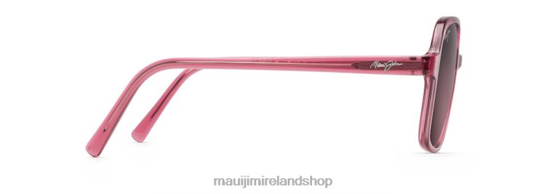 Maui Jim Sunglasses Ireland 2J26J214 | Maui Jim Little Bell Polarized Fashion Sunglasses Translucent Raspberry/Rose