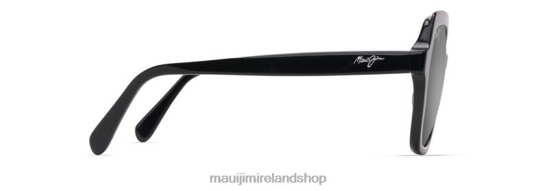 Maui Jim Sunglasses Ireland 2J26J22 | Maui Jim Mamane Polarized Fashion Sunglasses Black Gloss/Neutral Grey