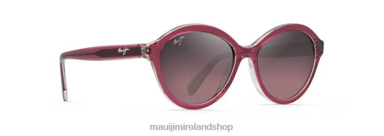 Maui Jim Sunglasses Ireland 2J26J258 | Maui Jim Mariana Polarized Fashion Sunglasses Raspberry with Crystal Interior/Rose