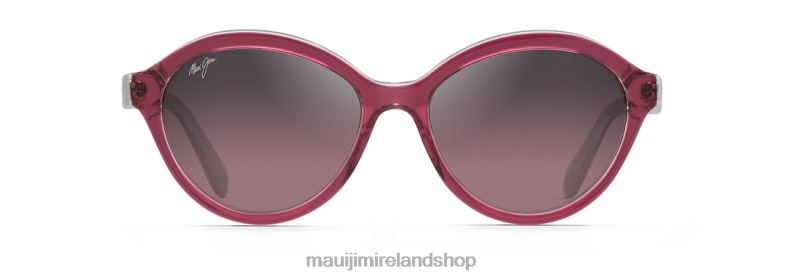 Maui Jim Sunglasses Ireland 2J26J258 | Maui Jim Mariana Polarized Fashion Sunglasses Raspberry with Crystal Interior/Rose