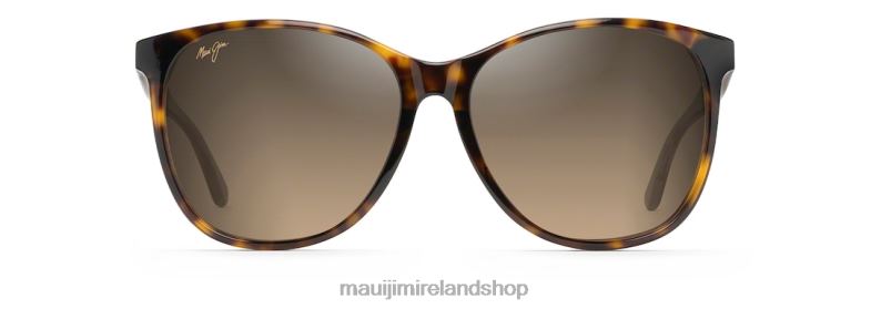Maui Jim Sunglasses Ireland 2J26J262 | Maui Jim Isola Polarized Fashion Sunglasses Tortoise with Transparent Tan Temples/HCL Bronze