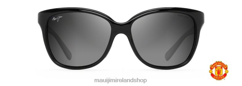 Maui Jim Sunglasses Ireland 2J26J280 | Maui Jim Starfish Polarized Fashion Sunglasses Black Gloss/Neutral Grey
