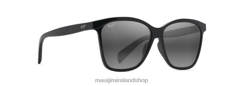 Maui Jim Sunglasses Ireland 2J26J29 | Maui Jim Liquid Sunshine Polarized Fashion Sunglasses Gloss Black/Neutral Grey