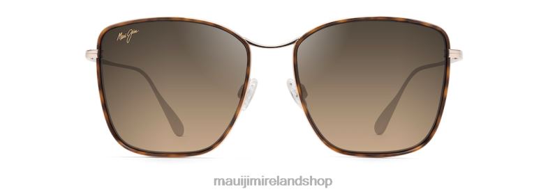 Maui Jim Sunglasses Ireland 2J26J2 | Maui Jim Tiger Lily Polarized Fashion Sunglasses Dark Tortoise with Gold/HCL Bronze